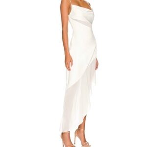 White high low dress